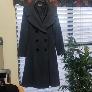 Gray Wool & Rayon double breasted coat. From DILLARDS
